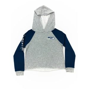 NFL Seahawks Kids Grey Blue Hoodie S L 10